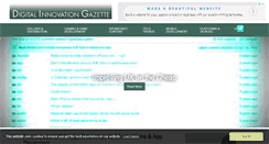 Desktop Screenshot of digitalinnovationgazette.com