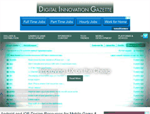 Tablet Screenshot of digitalinnovationgazette.com